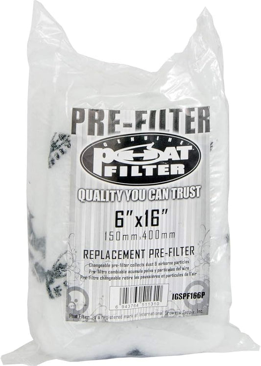 IGSPF166PF, 6" x 16" Pre-Filter, Silver