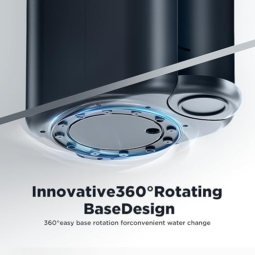 Countertop Reverse Osmosis Water Filter System, 5-Stage RO Filtration with UV, 4:1 Pure to Drain, Innovative 360° Swivel Base, Portable No Installation Water Purifier with 4 Capacity