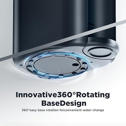 Countertop Reverse Osmosis Water Filter System, 5-Stage RO Filtration with UV, 4:1 Pure to Drain, Innovative 360° Swivel Base, Portable No Installation Water Purifier with 4 Capacity
