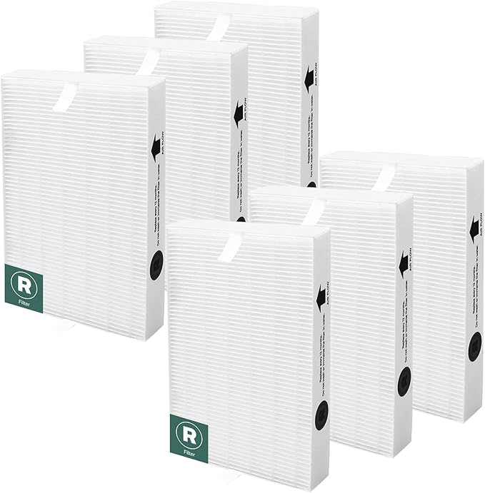 HPA300 HEPA Filter R Replacement for Honeywell HPA300 HPA200 HPA100 HPA090 Series Air Purifier, Compatible with HRF-R3 & HRF-R2 & HRF-R1, 6-Pack by APPLIANCEMATES