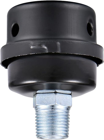 1/2" Thread Male Thread Diameter 20mm Air Compressor Silencer Filter, Thread Metal Air Compressor Intake Filter Sound Muffler Silencer, Air Compressor Replacement Parts