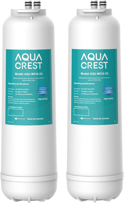 AQUA CREST RC 4 EZ-Change Premium Water Filter Replacement, Replacement for Culligan® RC-EZ-4, IC-EZ-4, US-EZ-4, RC-EZ-3, DuPont® WFQTC30001, WFQTC70001, 2K Gallons (Pack of 2)