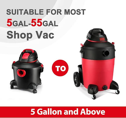Shop-Vac 90585 Foam Sleeve Filter Replacements for Most Shop-Vac Wet/Dry Vacuum Cleaners 5 Gallon and Above, Replace Parts # 9058500, 5 Pack
