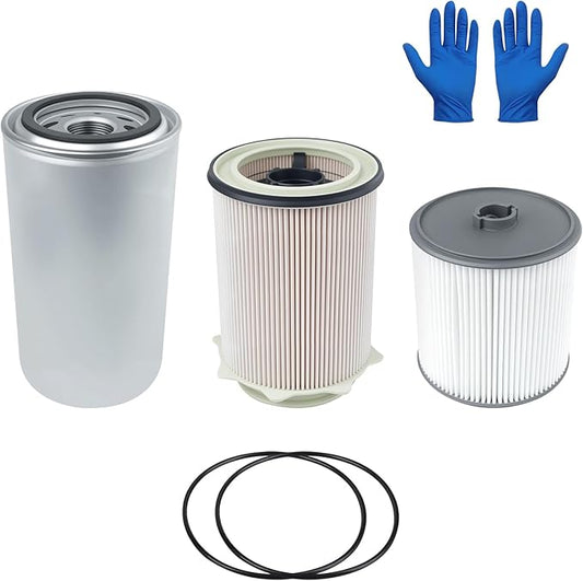 6.7L Cummins Fuel Filter Water Separator set for 2019 2020 2021 2022 2023 2024 Ram Turbo Diesel Engines 68157291AA 68436631AA and Oil Filter 5083285AA