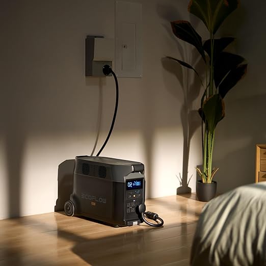 EF ECOFLOW Solar Generator 3.6KWh DELTA Pro with 2X400W Portable Solar Panel, 23% High Efficiency, 5 AC Outlets, 120V/3600W, for Home Backup Outdoors Camping RV Emergency