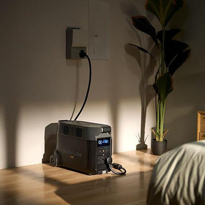 EF ECOFLOW Solar Generator 3.6KWh DELTA Pro with 2X400W Portable Solar Panel, 23% High Efficiency, 5 AC Outlets, 120V/3600W, for Home Backup Outdoors Camping RV Emergency