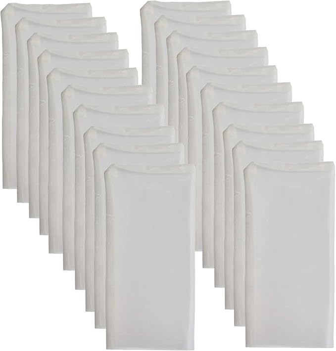 Dulytek Premium Nylon 20 Pcs Filter Bags, 100 Micron, 2.5" x 4.5", Double-Stitching, Zero Blowouts, Made in the USA