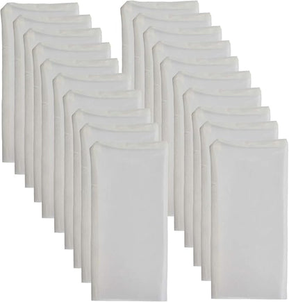 Dulytek Premium Nylon 20 Pcs Filter Bags, 100 Micron, 2.5" x 4.5", Double-Stitching, Zero Blowouts, Made in the USA
