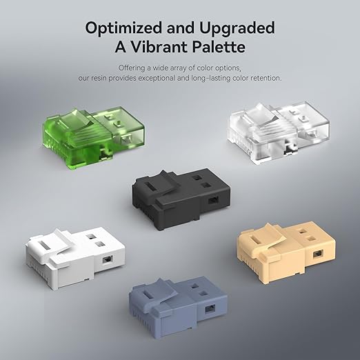 ANYCUBIC ABS-Like Resin Pro 2, Upgraded 8K 3D Printer Resin with Enhanced Strength and Toughness, High Precision, Low Odor, Wide Compatibility for All LCD Resin 3D Printers (Clear Blue, 1kg)