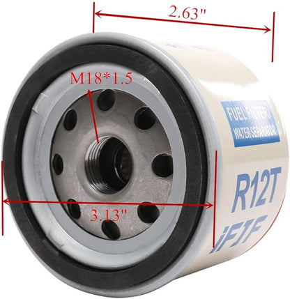 iFJF Marine Fuel Water Separator Element of R12T Fuel Filter/Water Separator 120AT NPT ZG1/4-19 Fits Diesel Engine Replaces S3240 18-7947