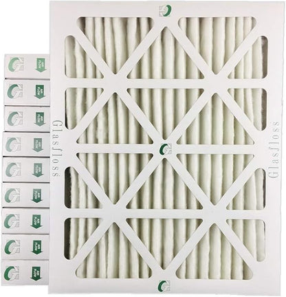 Glasfloss ZL 16x20x2 MERV 13 (FPR 10) 2" Inch Air Filters for AC and Furnace. Case of 12. Actual Size: 15-1/2 x 19-1/2 x 1-3/4