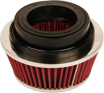 HIFROM 8161 Universal Clamp-On Air Filter Black Small Round Reverse Tapered fit 3 inch, 3 1/2 inch and 4 inch tubes