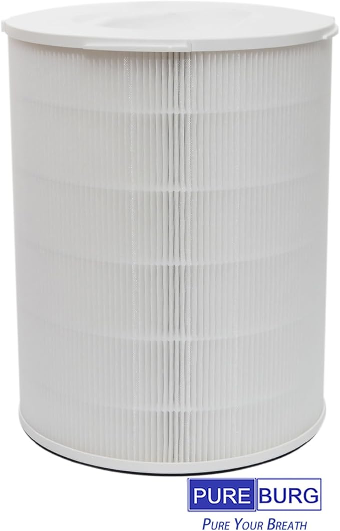 PUREBURG KJ-510B True HEPA Replacement Filter Compatible with Kokofit KJ-510B Air Purifier, H13 4-Stage Filtration Activated Carbon Air Clean Dust VOCs Odor PM2.5 Smoke