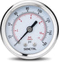 SENCTRL 0-160 Psi Pressure Gauge, 2" Dial, 1/4 NPT Back Mount, Waterproof, Stainless Steel Case, for Pneumatic Regulator Air Compressor RV Regulator Water Tire Pressure Test