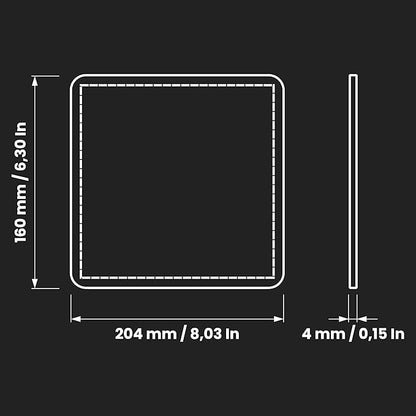 Repa Market 8" x 6" Replacement Air Filter for 4" Duct Filter Box – EU5 Class Purifier Filter for Dust Collection, Lint Trap – Air Purifier – HVAC Ventilation System Filters, Home Improvement