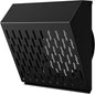 10 Inch Exhaust Vent Cover,Wall Vent Cover with Removable Front Panel Galvanized Steel Wall Cap with Stainless Steel Clamp, Weatherproof Air Vent for Residential, Kitchen, RV, Garages (10 inch)