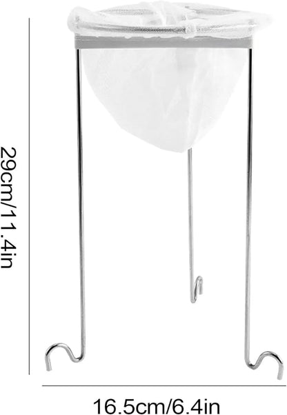 Jelly Strainer Stand with 100 Mesh Fine Strainer bag of Nylon Multipurpose use for making Jellies, Jam, Juices, Nut milk, Broth, Strain handsfree, Fine Mesh Sieve, jelly bag for canning