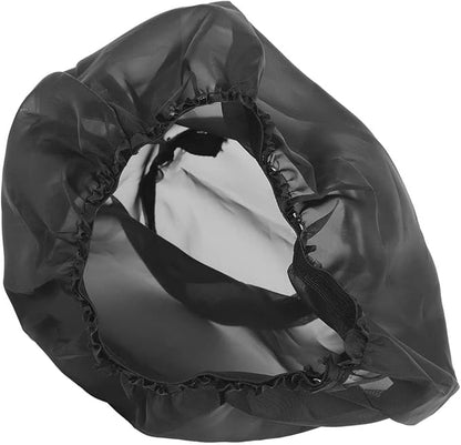 Black Air Intake Filter Sock Cover, Air Cleaner Protective Cover, Motorcycle Waterproof Air Filter Rain Sock Dustproof Protective Cover Fit for Harley (Size L)