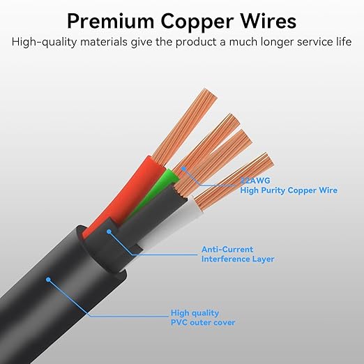 1M 4-Pin ACE Pro Extension Cable Compatible with Anycubic Kobra 3/Kobra 3 Max/Kobra S1 Combo 3D Printers 22AWG Copper Core Extension with Magnetic Ring Filter