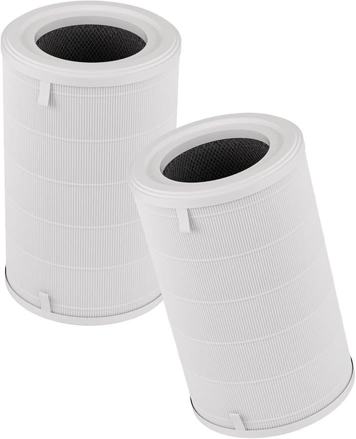 1000 Replacement Filters Compatible with Air Doctor 1000 Air Purifier, Integrated Efficiency Filter, activated Carbon and Pre-filter, 2-Pack