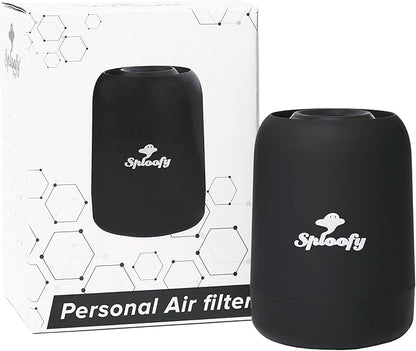 Sploofy PRO II - Personal Smoke Air filter - With Replaceable Cartridge - Trap Smoke and Odor - up to 500 uses (Black)