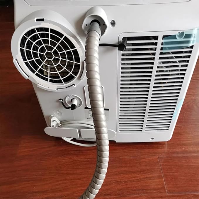 2Pcs White Window Adaptor Filter Screen Window Exhaust Hose Interface for Portable Air Conditioner 150mm Exhaust Hose Connector Portable Air Conditioner Air Conditioner Parts and Accessories