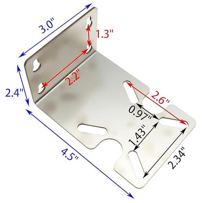 FDXGYH Stainless Steel Water Filter Housing Bracket Water Purifier RO Machine Metal Housing Fixed Bracket [10-inch/20-inch, 1.7mm Thickness]
