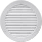 Vent Systems 5" Inch (Opening Dimensions) White Soffit Vent Cover - Plastic Round Air Vent Grille - Built-in Mesh Screen - HVAC Register Louver for Bathroom, Home, Kitchen