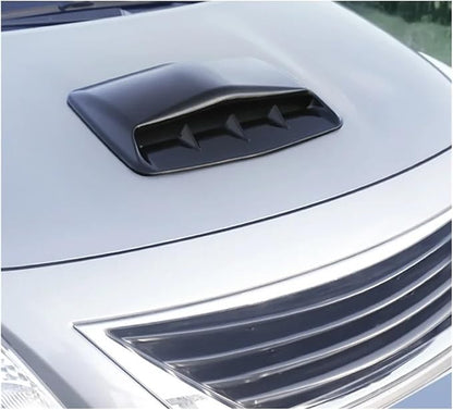 Universal Car Hood Scoop Air Flow Intake Decorative Turbo Bonnet Vent Cover Compatible For Audi And BMW Compatible For VW And Civic(Carbon look)
