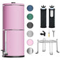 Purewell 3-Stage 0.01μm Ultra-Filtration Gravity Water Filter System, 304 Stainless Steel Countertop System with 2 Filters, Metal Water Level Spigot and Stand, Reduce 99% Chlorine, 2.25G, PW-OB-K