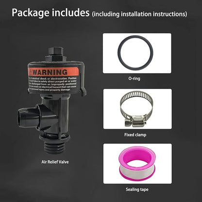 98209800 98209803 Manual Air Relief Valve with Pressure Gauge for Swimming Pool and Spa Filter High Flow Manual Relief Valve (No Pressure Gauge)