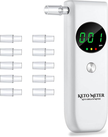 Home Breath Ketosis Meter Professional Ketone Testing & Monitoring – High Precision Ketone Monitors Breath Analyzer Ketosis Tester for Testing Ketosis, Perfect for Tracking Your Ketones