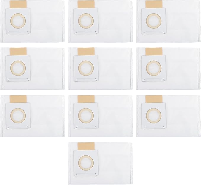 5-Layer Electrostatic Fleece 197903-8 Filter Bags With Rubber Seal For 36V 18V X2 Backpack Vacuum XCV05 XCV09 XCV10 Dust Collection 4-Pack ﻿(10 PACK)