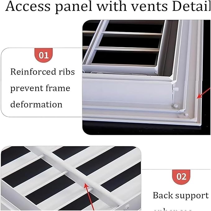 Decorative Return Air Grille Cover, Wall/Ceiling Vent Cover with Adjustable Design, Durables & Easy-to-Install for Home & Office, Cold Air Return Vent Cover(32x40in (81x102cm))