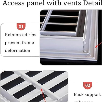 Decorative Return Air Grille Cover, Wall/Ceiling Vent Cover with Adjustable Design, Durables & Easy-to-Install for Home & Office, Cold Air Return Vent Cover(32x36in (81x91cm))