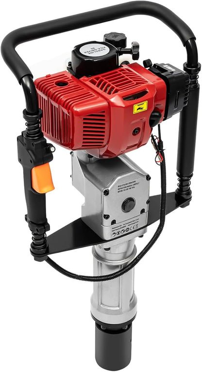 Gas Powered T-Post Driver, 1900W 52CC T Post Pounder Driver Heavy Duty Gasoline, 2-Stroke Fence Farm Push Pile Gasoline Engine Kit for Fence Post Construction Site