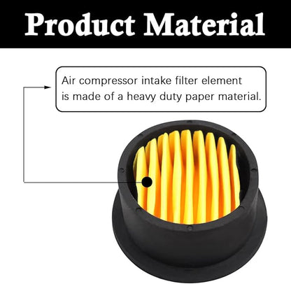 4pcs Air Compressor Replacement Filter Elements,Air Compressor Intake Paper Filter Sound Muffler Accessories for generators,blowers, exhaust ports H-068