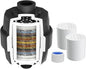 Hibbent Shower Filter for Hard Water, High Output Shower Head Filter to Remove Chlorine and Fluoride, 20 Stage Showerhead Filter, Shower Water Filter with 2 Replaceable Filter Cartridges, Matte Black