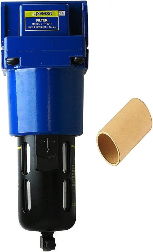 Prevost Compressed Air Inline Moisture Water Separator Filter 3/4" FNPT High CFM