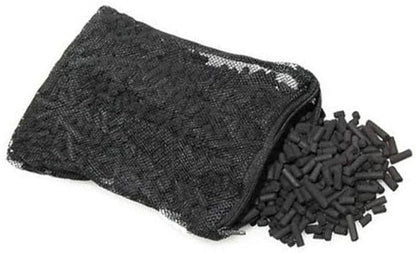 Premium Virgin Activated Carbon Charcoal Pellets in 1 Filter Media Bag (Free) for Aquarium Fish Tanks Koi Pond Canister Filter Reef Filters, Air Filters, Kitchen Compost Bin (7 oz)