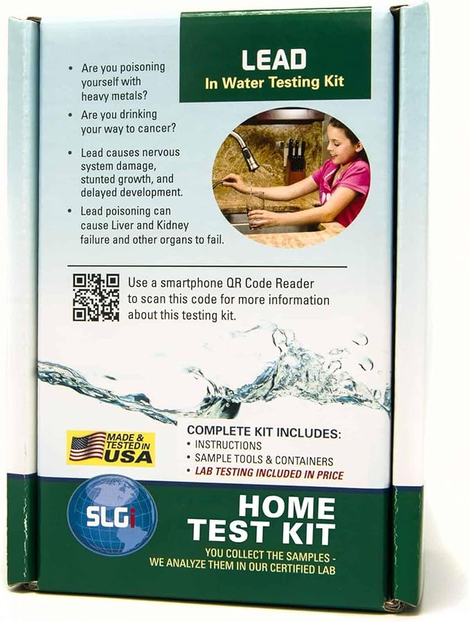 Lead Test Kit in Water 1 PK (5 Bus. Day) Schneider Labs (EPA Approved Testing)