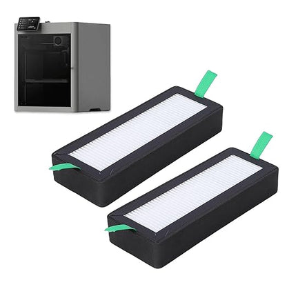 WALFRONT 2 Pcs Air Filter 3D Printer Filter 3D Printer Combo Replacement for Bambu Lab Printers Particulate Air 13 and Activated Carbon Combo