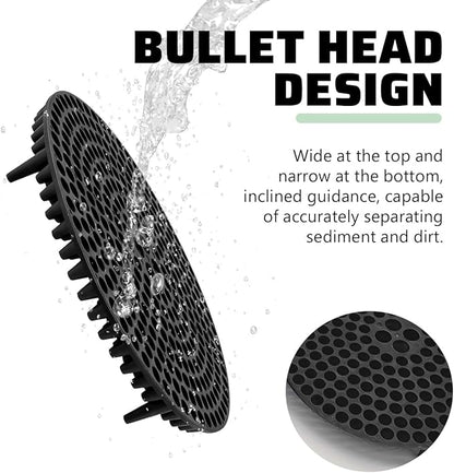 Bullet Car Wash Bucket Grit Trap Inserts, Vehicle Detailing Wash Filter for Remove Dust and Dirt, Automotive Cleaning Tool Fits 12 Inch Diameter Bucket, Universal for SUV RV Truck (Black)