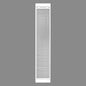 HVAC Premium 22" x 6" Cube Core Eggcrate Return Air Filter Grille for 1" Filter - Aluminum - White [Outer Dimensions: 24.5" x 8.5]