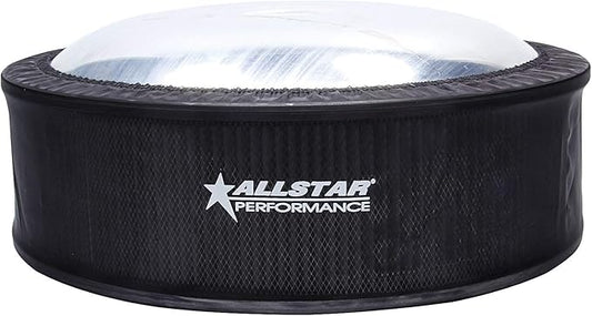 Allstar Performance Allstar PerformanceAir Filter Wrap, Pre Filter, 14 in OD, 4 in Tall, Polyester, Black, Allstar 14 in Washable Filters, Each