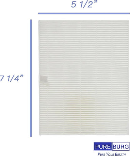 PUREBURG Replacement Filter Compatible with Gelpal Professional Nail Dust Collector YHL-301-W,6-Pack Air Clean nail dust High-efficiently