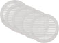 Vent Systems 6" Inch (Opening Dimensions) - Pack of 5 - White Soffit Vent Cover - Plastic Round Air Vent Grille - Built-in Mesh Screen - HVAC Register Louver for Bathroom, Home, Kitchen
