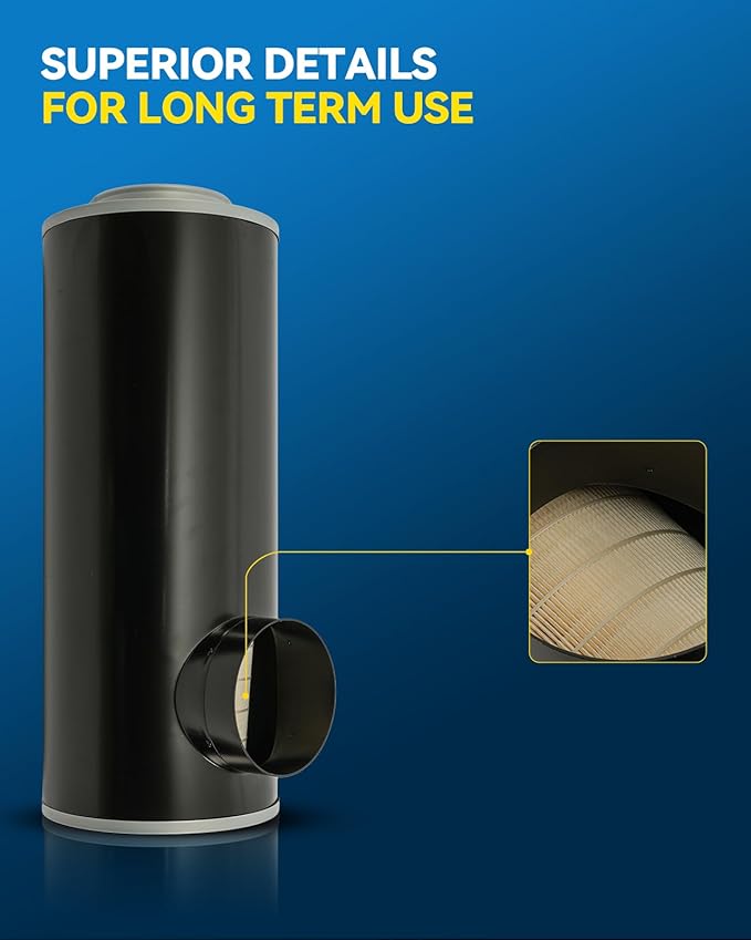 PHILTOP Wix 46891 Air Filter Compatible with Eco Ecolite Air Filter Replaces Parker Racor Farr 062891001, 62891001, 62891-001, 46891, 546891, PA2721, P537447, 6891, AH8501, LAF1828 TR524