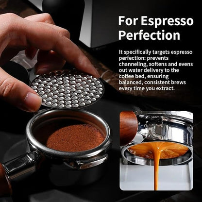 watchget 51mm Espresso Puck Screen Reusable Mesh Coffee Filter 0.8mm Thickness Puck Screen Stainless Steel Lower Shower Screen for 51mm Protafilter Basket