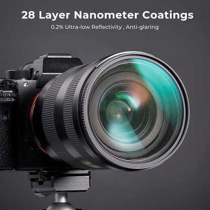 K&F CONCEPT 52mm Black Diffusion 1/2 Filter Mist Cinematic Effect Lens Filter with 28 Multi-Layer Coatings Waterproof/Scratch Resistant for Video/Vlog/Portrait Photography (Nano-X Series)